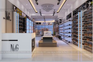 Thiết kế shop giày nam và những không gian đẹp mắt